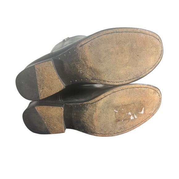 Frye Melissa Button Black Leather Riding Pull-On Boots Size 7 – Minor Wear - Picture 9 of 13